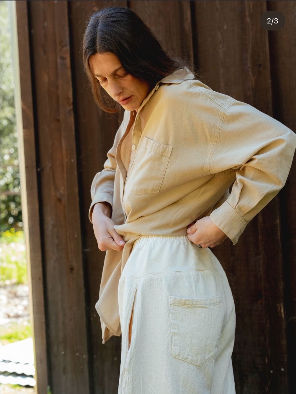 Rudy Jude Gauze Morning Shirt in French Chestnut in XS